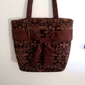 Isabella's Journey Purse, Brown Shoulder Bag, Tapestry, Boho